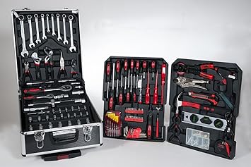 Caja de Herramientas completa con Maleta de Trolley: Amazon.es: Bricolaje y herramientas