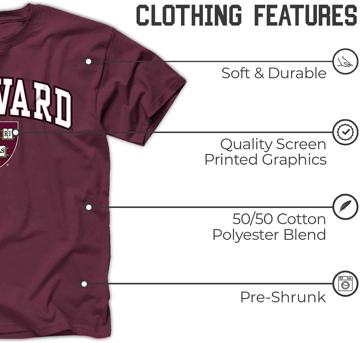 Campus Colors Adult Arch & Logo Soft Style Gameday T-Shirt : Clothing