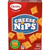 Christie Cheese Nips Cheddar Baked Snack Crackers, 1 Box (200g)