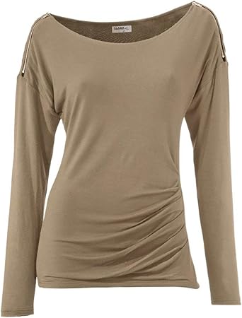 tee shirt femme couleur camel