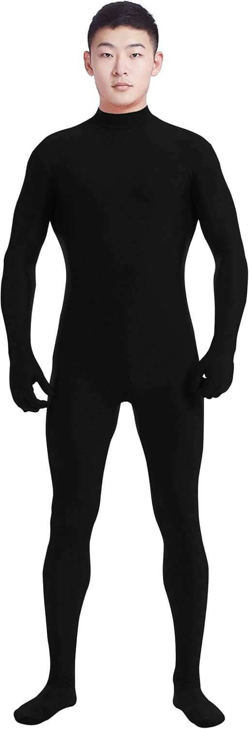Best Zentai Suits Ninja Zentai Cosplay Costumes Silver Solid Colored Leotard Girls
