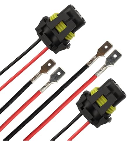 Câbles De Conversion H1 LED Pour Phares - Prise Mâle - Compatible 12V-24V - Facile à Installer