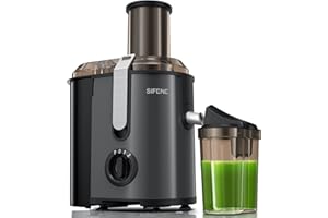 SiFENE Juicer Machine, 800W Centrifugal Juicer with 3.2" Big Mouth for Whole Fruits and Veggies, Juice Extractor Maker with 3 Speeds Settings, Easy to Clean