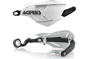 Acerbis 22397.237 Moto Hand Guards, White/Black, Size Unifit