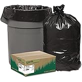 Earthsense Commercial RNW4060 Recycled Can Liners, 31-33gal, 1.65mil, 33 x 39, Black (Case of 100)