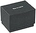 Nemesis Men's FXB017K Classic Vintage Stainless Steel Watch with X-Stitched Charcoal Leather Cuff