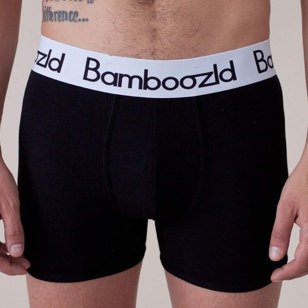 Bamboozld Bamboo Plain Black Underwear for Men Fashion