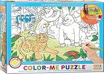 EuroGraphics Jungle Color Me Puzzle (100 Piece)
