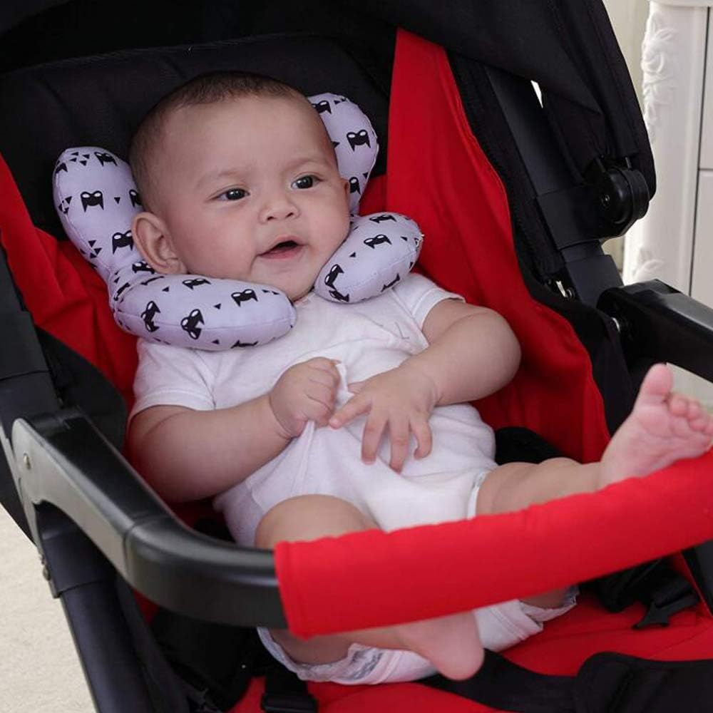 Baby Travel Pillow, G-Tree Infant Head and Neck Support Baby Neck Pillow for Car Seat Pushchair, for 0-1 Years Old Baby, Grey - Image 5