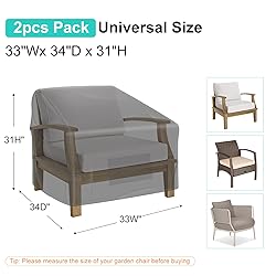 BROSYDA Patio Chair Covers for Outdoor Furniture