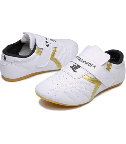 Chaussures de Taekwondo - Sport - Kung Fu - TaiChi - Blanc - Pour Adultes et Enfants