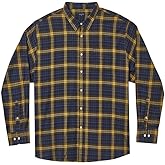 Double Pump Big and Tall Flannel Shirts for Men Cotton Long Sleeve Casual Button Down Plaid Shirt from XXL (T) to 6XL(T)