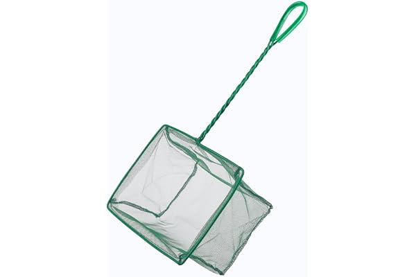 Pawfly Fish Net for Fish Tank, Aquarium Net with Braided Metal Handle and Nylon Mesh for Pond Freshwater and Saltwater