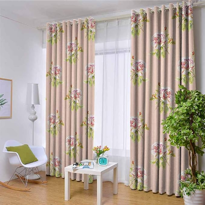 Cortinas rojas de la colección de decoraciones de rosas de Chenlrt