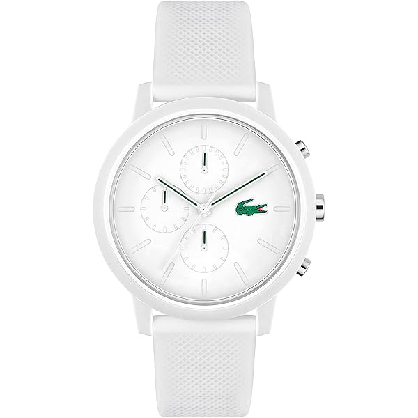 『Lacoste x Netflix』 L.12.12ウォッチ（ホワイト） Lacoste.12.12 x Netflix Sex Education 3 Hands Silicone Watch