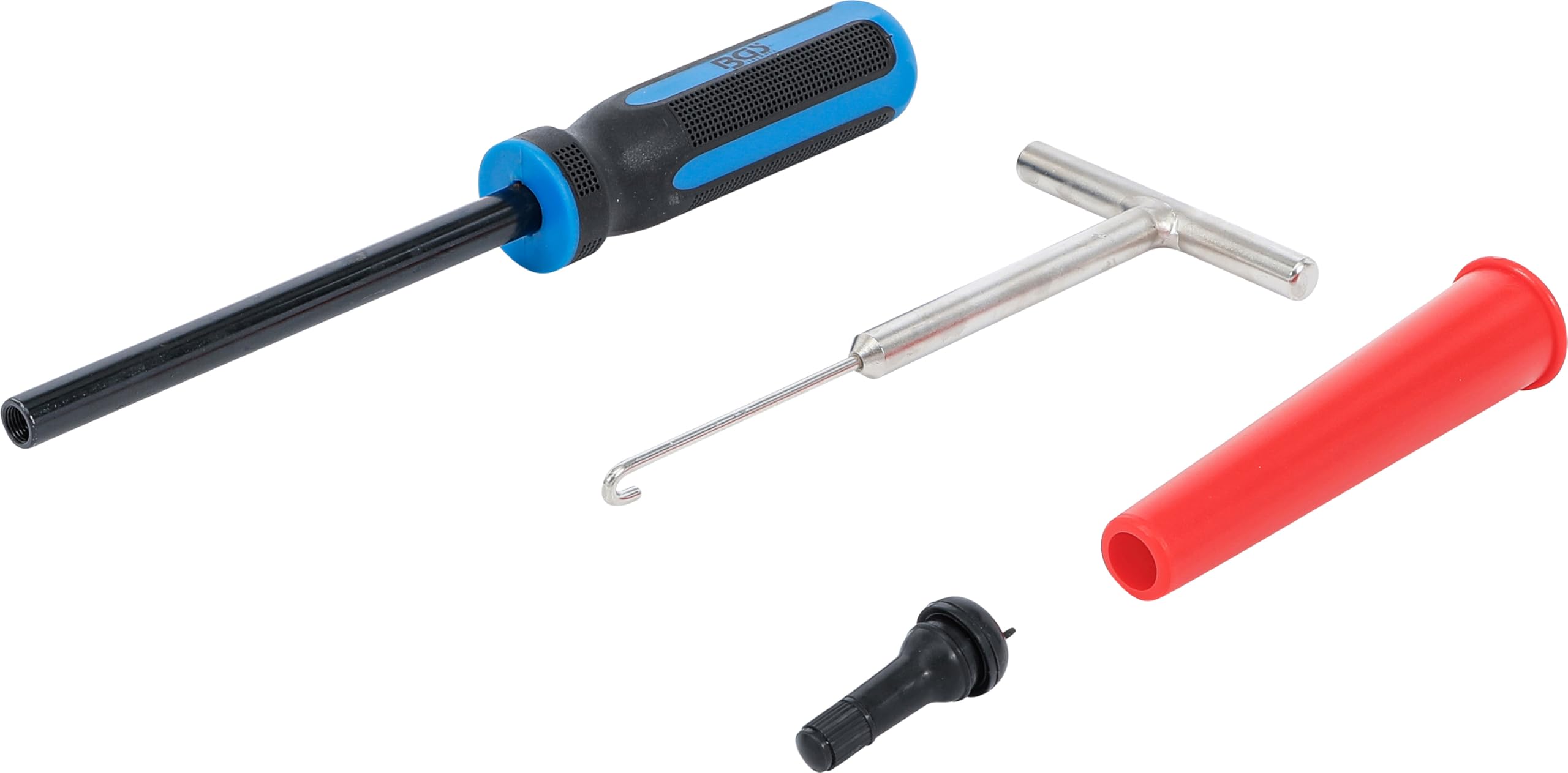 BGS 8766 | Tire Valve Inserting Tool Set | 4 pcs.