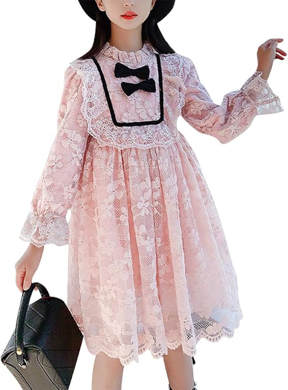 Amazon ｘｉｎｙｉｊ 子供 ワンピース 長袖 キッズドレス 女の子 ガールズ チュニック プリンセス 厚手 お姫様 ふんわり 冬 プレゼント 七五三 通園 結婚式 発表会 110 1 130 140 150 160 フォーマル 通販