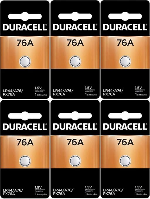 Amazon Com Duracell Lr44 Duralock 1 5v Button Cell Battery 6 Count Health Personal Care