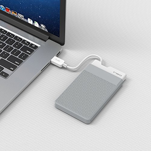 ineo USB 3.0 Tool-free External Hard Drive Enclosure for 2.5 inch 9.5mm & 7mm SATA HDD SSD with UASP Supported and Screwless [T2578] - Thumbnail 5