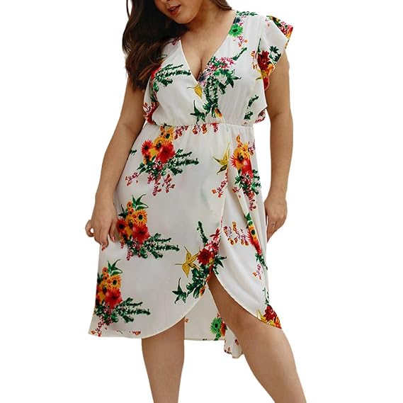 Robe De Plage Robe Femme Mi Longue Chic Soirée Mousseline