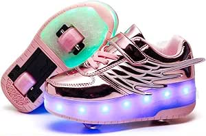 Amazon.com: Patines de ruedas Zapatos de ruedas Zapatos de ruedas Zapatos  de ruedas Niñas Niños Zapatos de rueda Niños Zapatillas de deporte de ruedas  Zapatillas de deporte con ruedas : Ropa, Zapatos