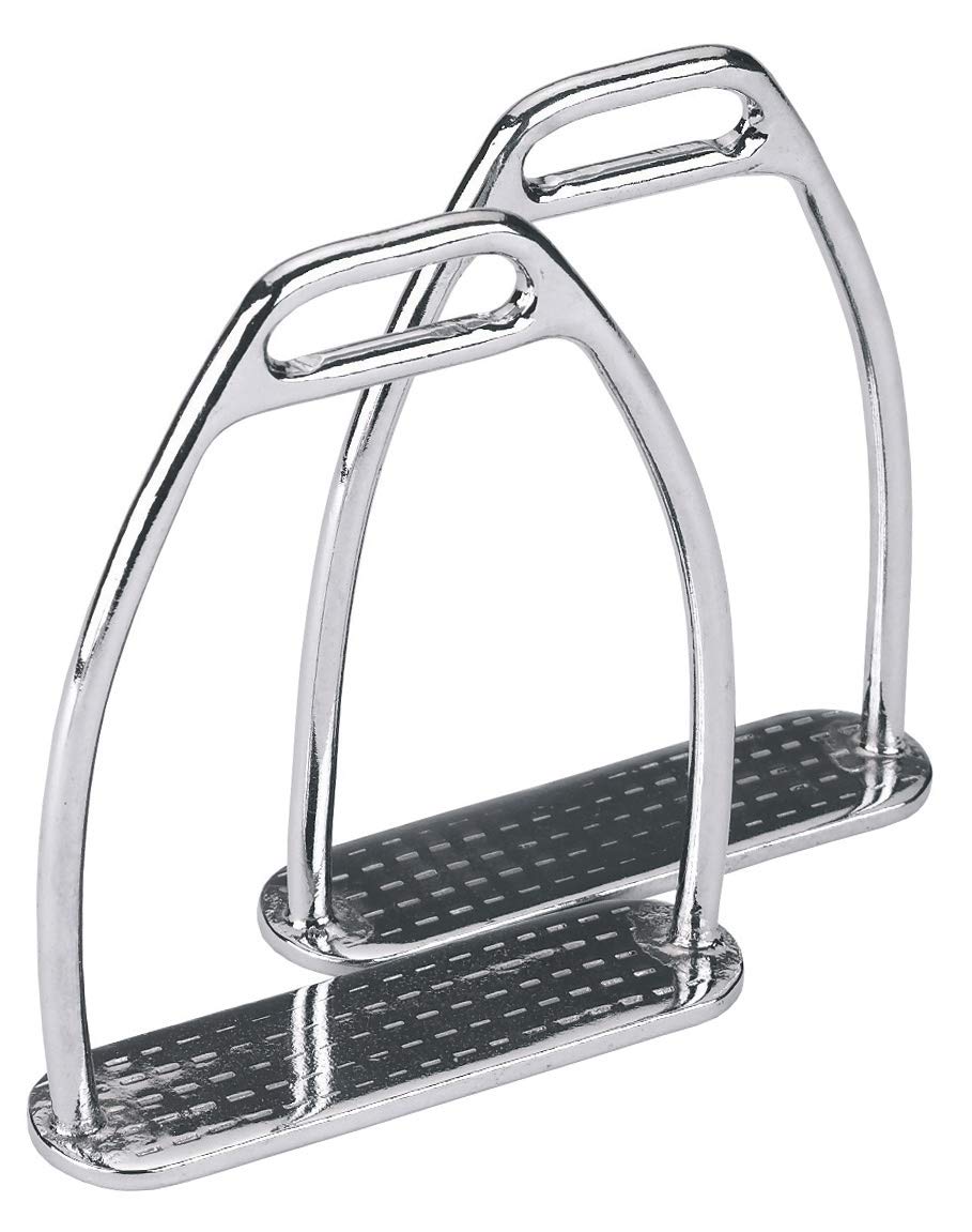 Kerbl 32634/1 High Grade Steel Stirrup - Silver, 12 cm