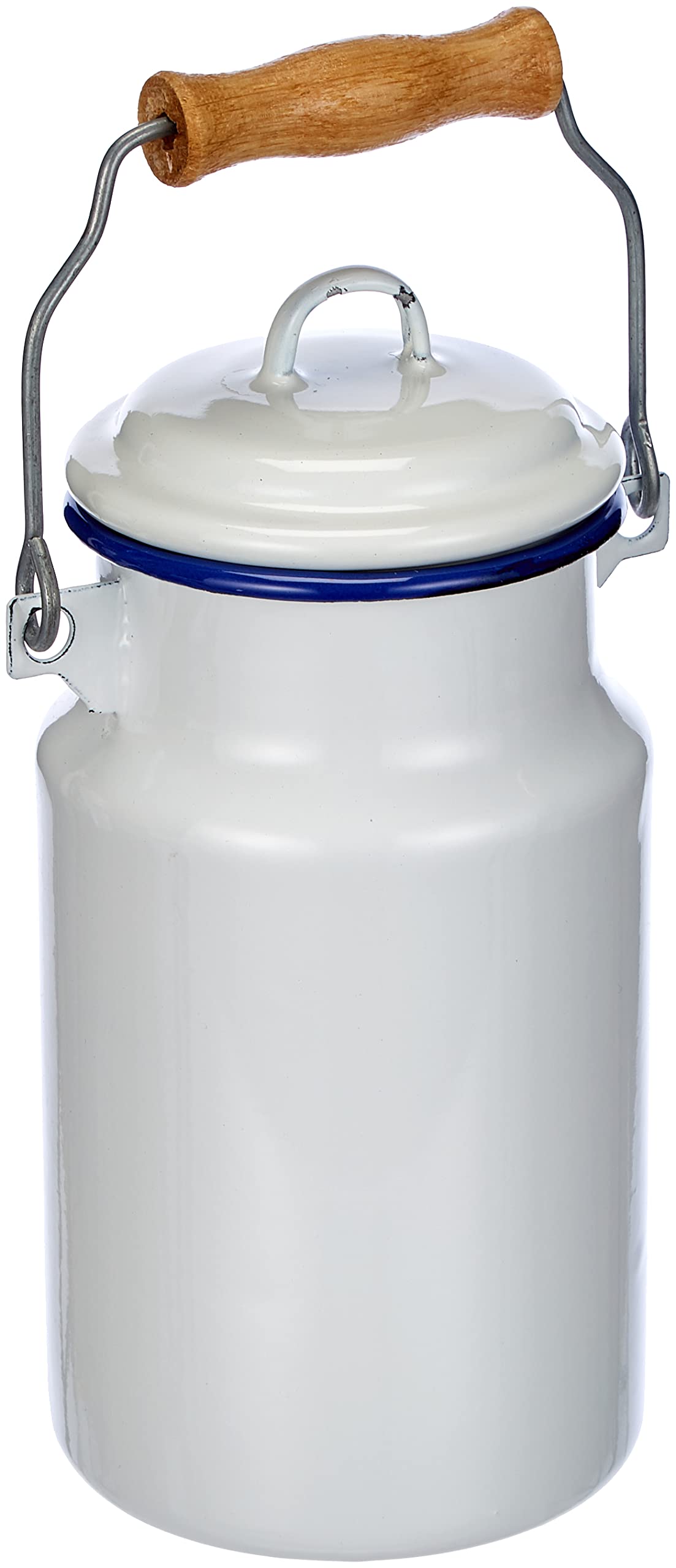 Ibili Milk Churn, White/Blue, 1 Litre