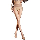 RUIBAVYA Shiny Pantyhose for Women Ultra Sheer Oil Glossy Stockings, Sexy Shimmery Seamless Tights