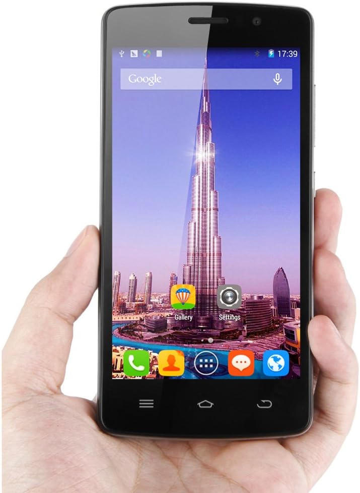 THL 4000 3G Unclocked Smart Mobile Cellphone 4.7 Inch IPS QHD Touch Screen Android 4.4 Kitkat MT6582M Quad Core 1.3GHz RAM 1GB ROM 8GB OTG WIFI GPS 4000 mAh Battery(Black)