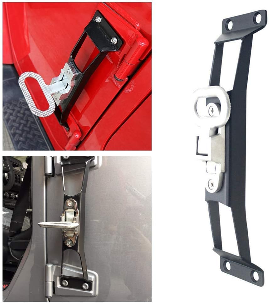 Door Hinge Side Rest Step Metal Folding Foot Pedal for 2007-2018 Jeep Wrangler JK JKU Unlimited