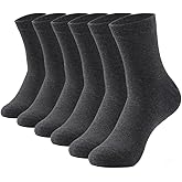 HHX YONLEE Crew Socks for Men & Women – Size 6-9 10-13, Soft Cotton Blend, Seamless Toe, Breathable Unisex Mid-Calf Socks