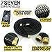 78Seven Expandable Garden Hose Never kink, tangle, twist. Heavy duty and light weight. Design 2017... 50 foot black.