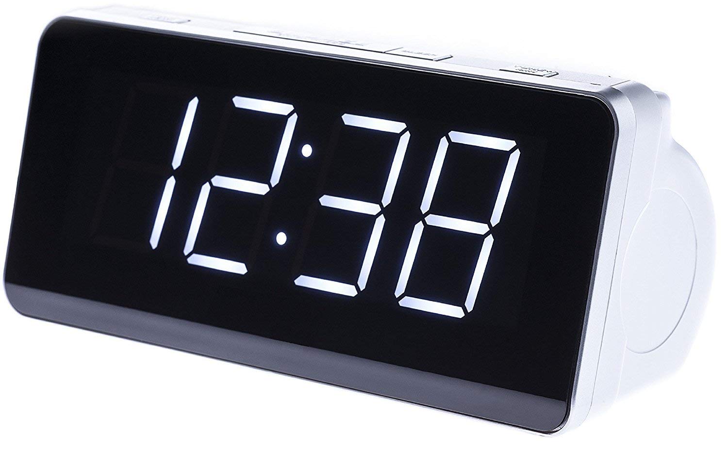 camry Alarmclock Radio Black And White