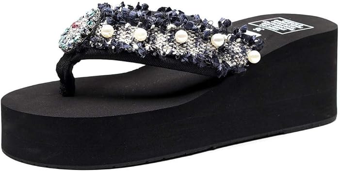 womens rhinestone flip flops