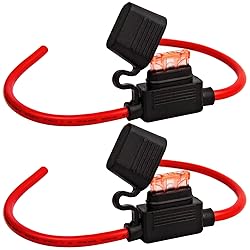 Gaoekoius 2 PCS 10 AWG Inline Fuse Holder with 40A
