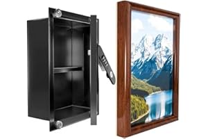 CQENPR Hidden Wall Safe with Decorative Picture Frame - Invisible Security Storage for Jewelry, Cash, Passports | Easy to Mount, 16”x20” Standard Size, Lockable Design to Protect Valuables at Home/Office