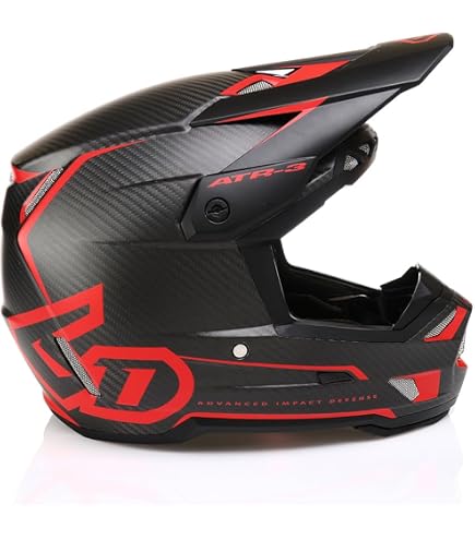 6D HELMETS ATR-3 Solid, Gloss Black Carbon, XS