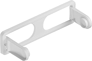 DecorRack Wall Mount Paper Towel Holder for Kitchen and Bath, Flexible Shatterproof -BPA Free- Plastic, Vertical or Horizontal Mount, Under Cabinet Folding Dispenser, Includes 2 Screws, White (1 Pack)