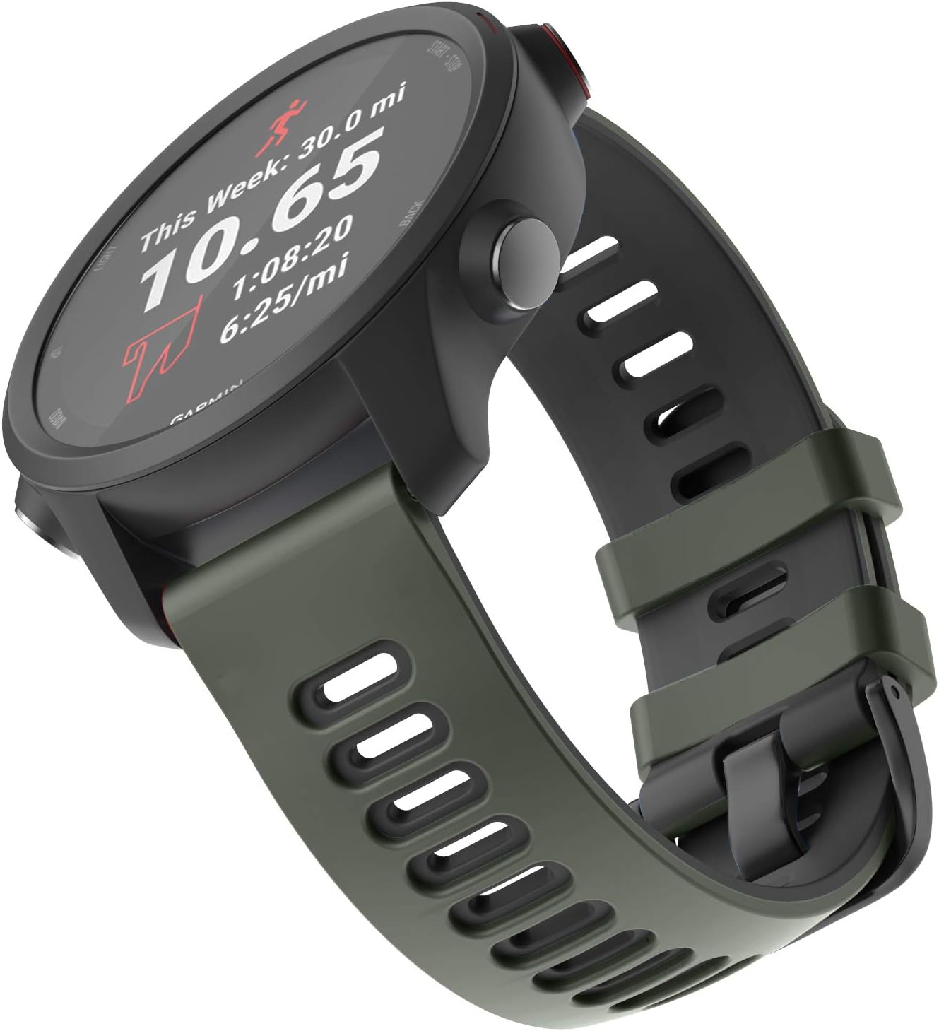 ISABAKE 20mm Silicone Watch Strap for Garmin Vivoactive 3, Forerunner 245/645, Vivomove HR, Samsung Galaxy Watch 42mm - Image 3