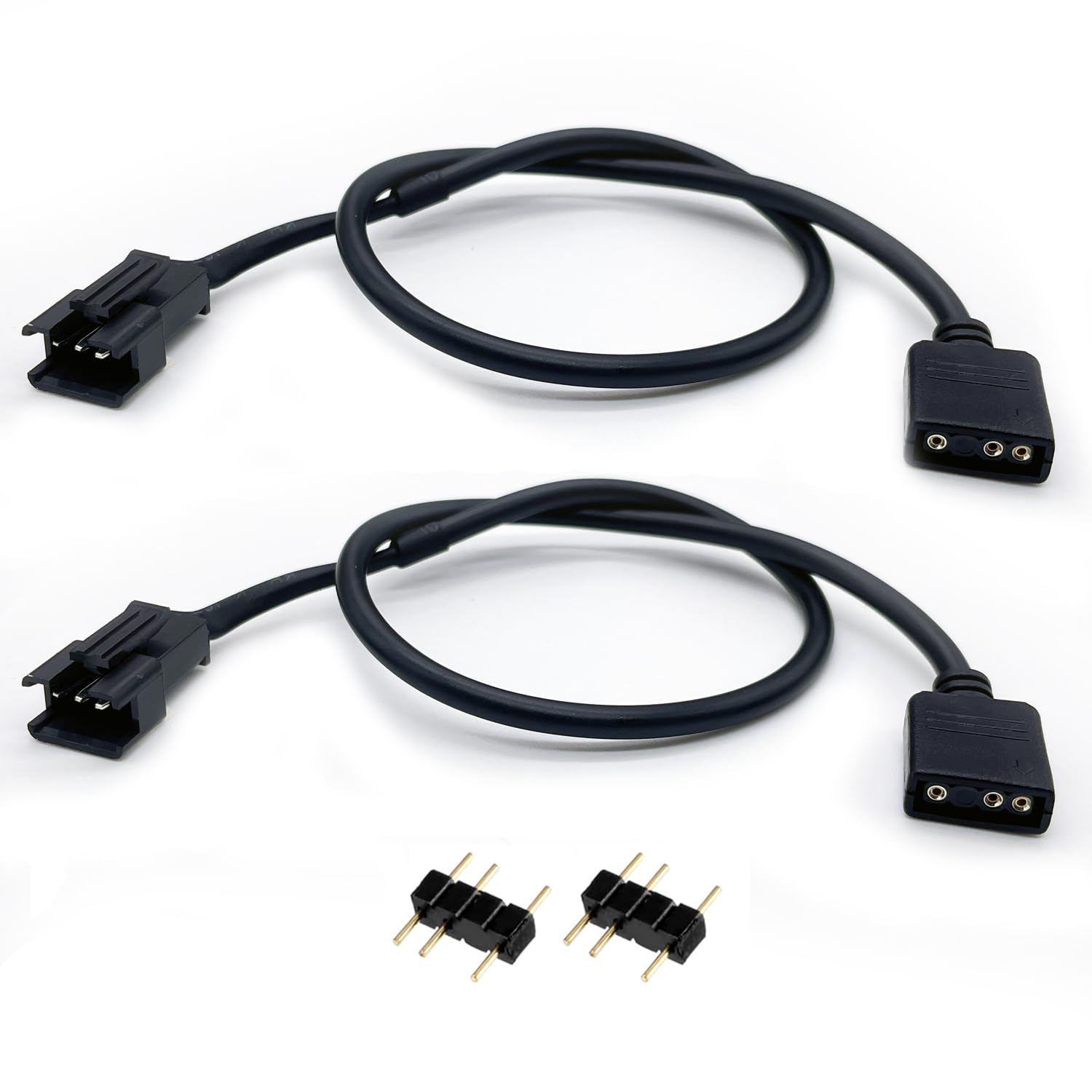 Alphacool 18697 Prolunga ARGB JST 3 Pin Maschio-Femmina - 15 Cm - Nero - Per Connettori 5V - 5