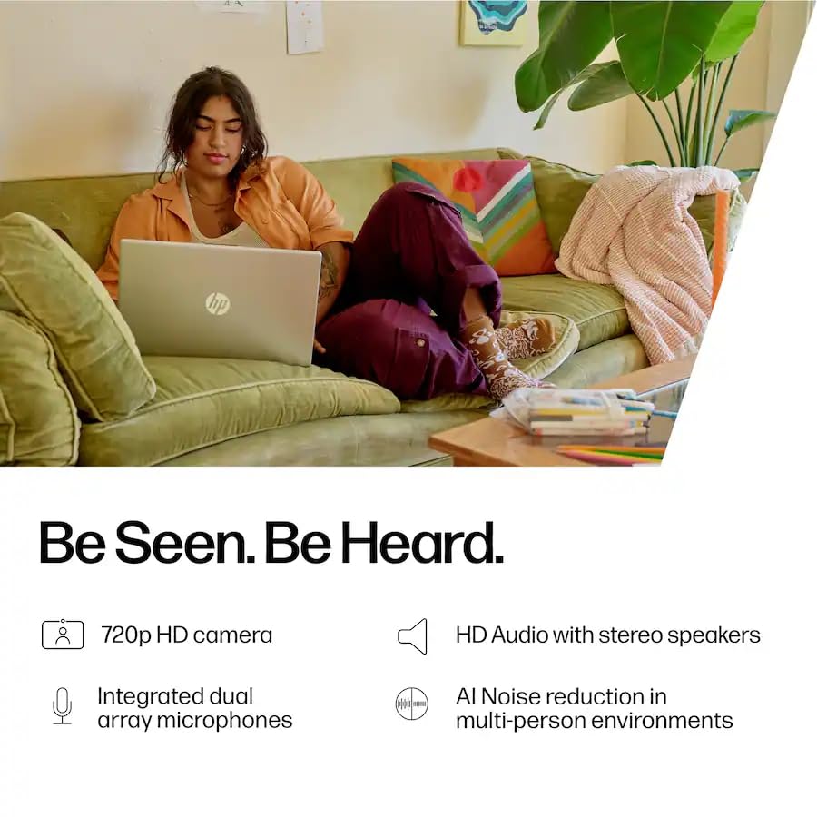 Laptop HP con pantalla táctil, 15.6" FHD Intel Core i5-1334U (hasta 4.6GHz) 16GB RAM 512GB SSD, Win 11 Pro Anti-Glare Windows AI Microsoft Copilot WiFi6 con accesorio GM para negocios y estudio