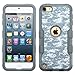 MYTURTLE iPod Touch 7th 6th 5th Generation Case Shockproof Hybrid Hard Silicone Shell Impact Cover with Screen Protector for iPod Touch 7 (2019), iPod Touch 5/6 (2015), Camouflage Universal