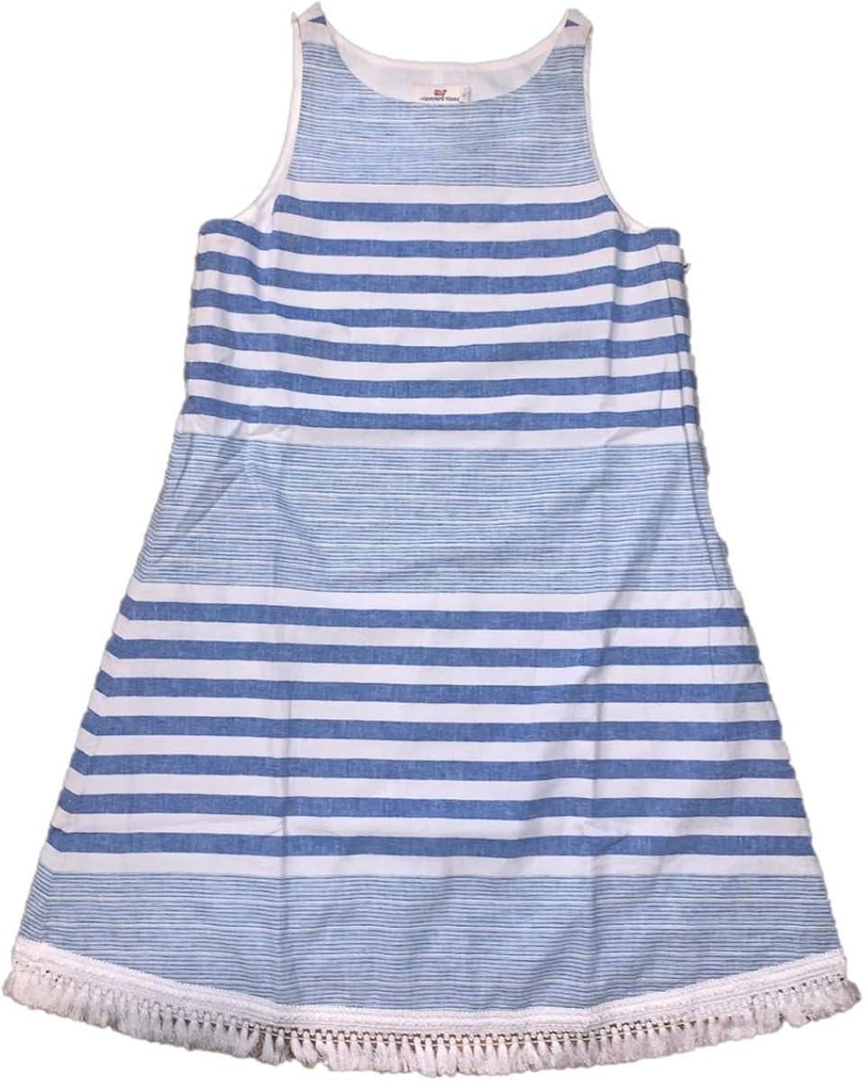 vineyard vines blue and white dress