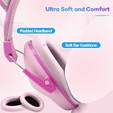cumunebula Ear Defenders Kids 3-16 Years 28dB SNR Noise Cancelling PinkFox view 4