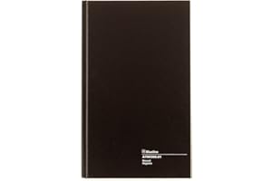 Blueline Account Book, Record, 300 Pages, Black, 12-1/2-Inch x 7-11/16-Inch (A790300.01)