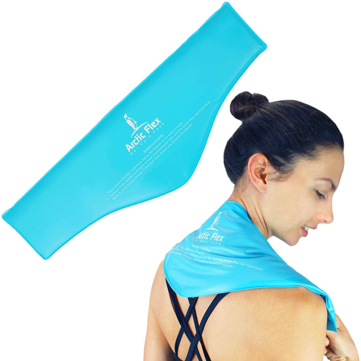 Arctic Flex Neck Ice Pack Cold Compress Shoulder Therapy Wrap Cool Reusable Medical Freezer