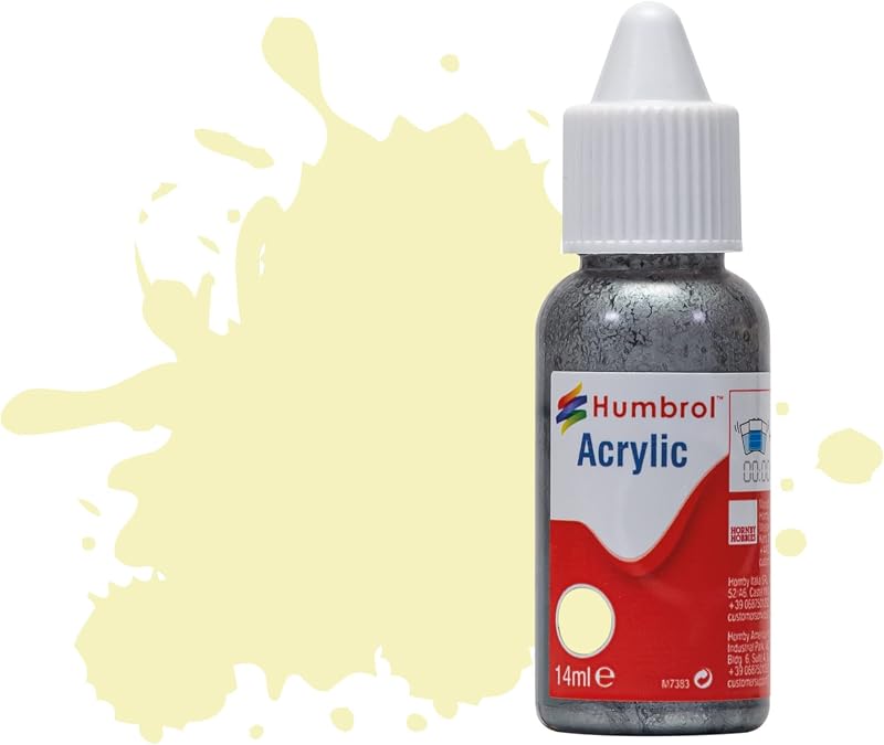 Humbrol DB0041 Ivory Gloss Acrylic Paint 14ml No 41 for Models