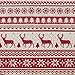 BENSON MILLS Nordic Christmas Herringbone Printed Rectangle Tablecloth, 60 by 84-Inch