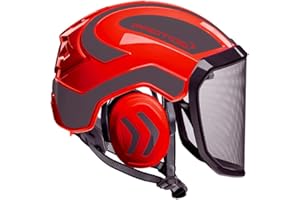 Pfanner Protos Integral Arborist Helmet (Red & Grey)