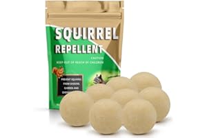 AUDQQM Squirrel Repellent, Chipmunk Repellent Outdoor, Squirrels Repellant for Attic, Squirrel Deterrent for Garden, Keep Chipmunk Away for Yard, Repellant Squirrels for Car, Get Rid of Chipmunk-8P